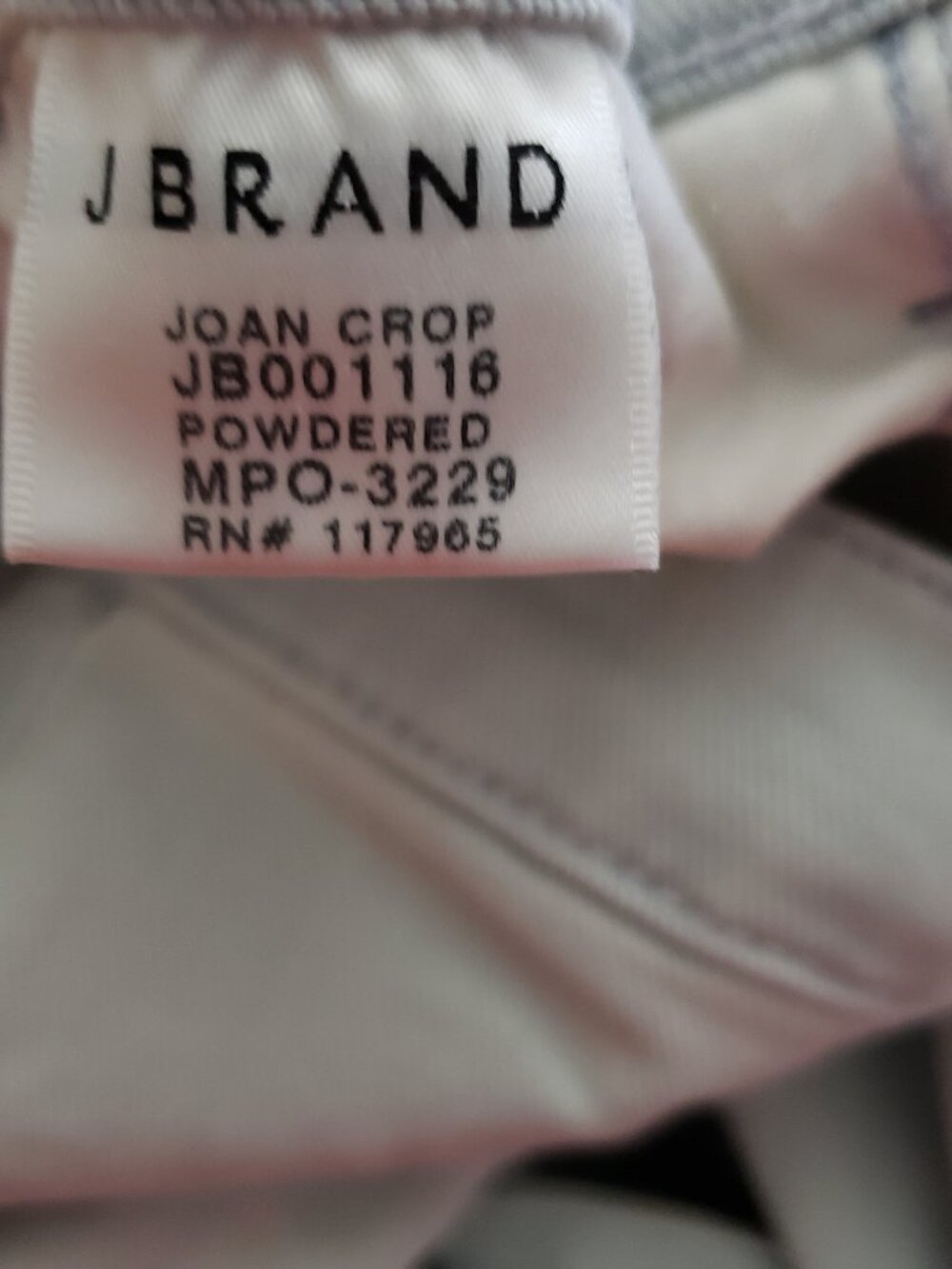 J Brand Joan Crop High Rise Jeans Powdered Wide Leg Size 27 #374 - Picture 6 of 7